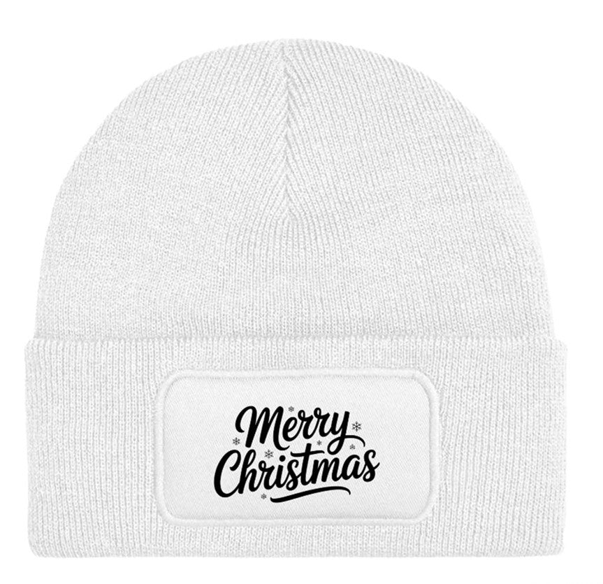 Merry Christmas Festive Unisex Beanie Knitted Winter Hat