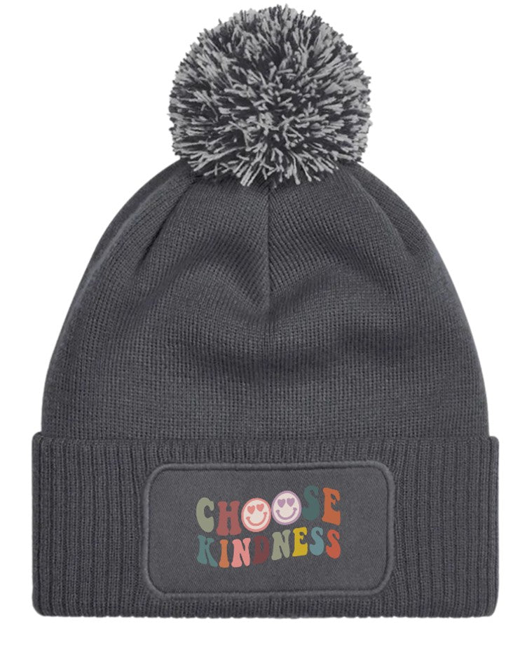 "Choose Kindness" Beanie Knitted Winter Bobble Hat Unisex