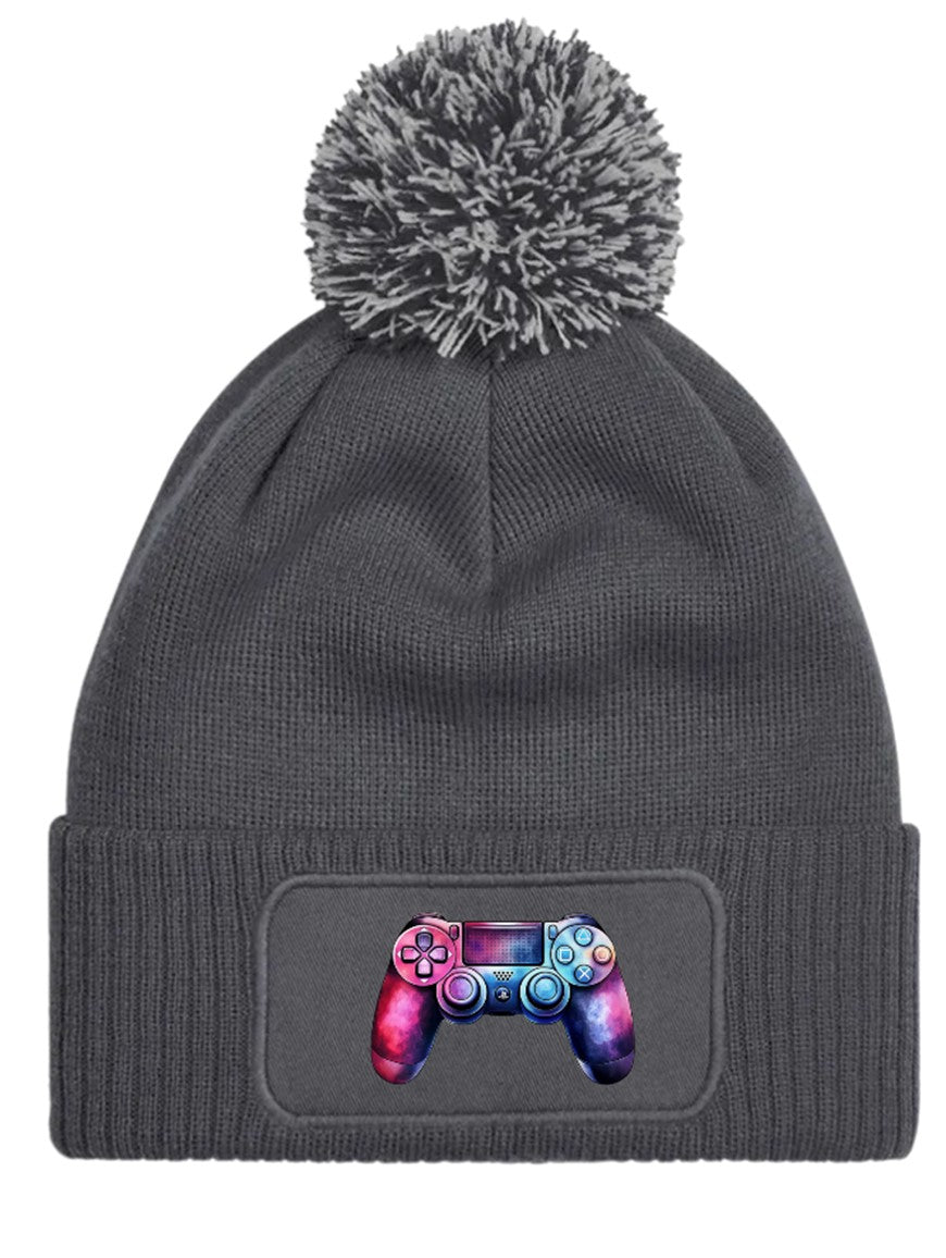 Gamer XBOX Playstation Beanie Knitted Winter Bobble Hat Unisex