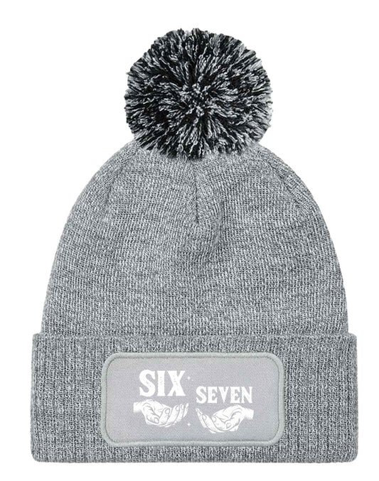 Six Seven 6 7 Meme Trend Beanie Knitted Winter Bobble Hat Unisex Teens Adults