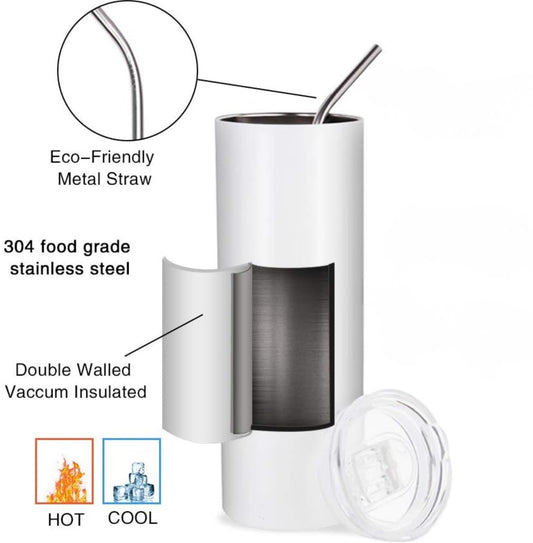 The Beatles inspired 20oz Insulated Tumbler Water Bottle