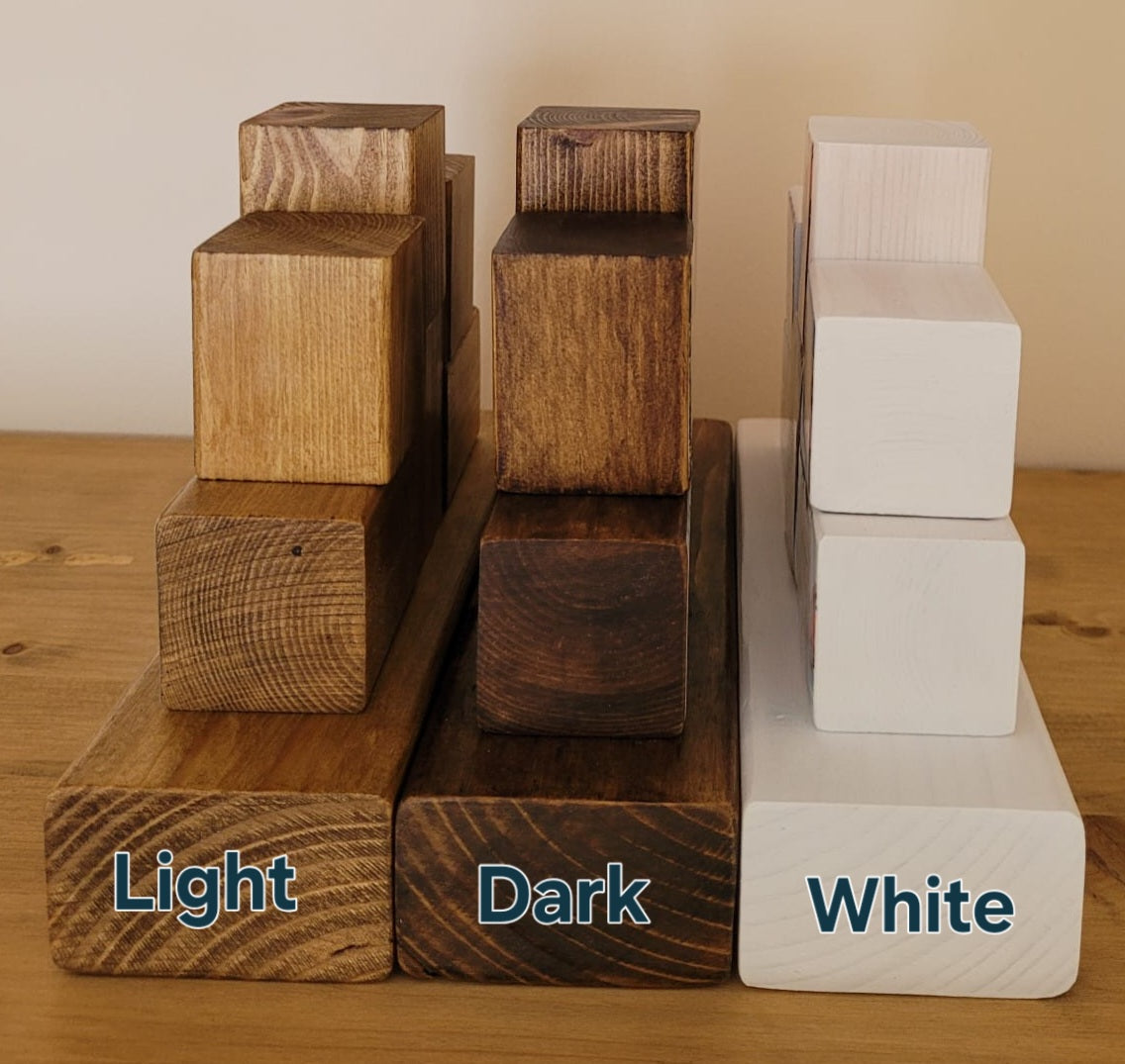 Holiday Vacation Trip Personalised Gift Wooden Photo Blocks