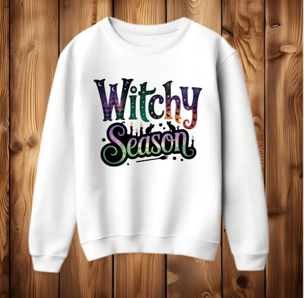 Witchy Season Halloween Womens Sweatshirt Jumper