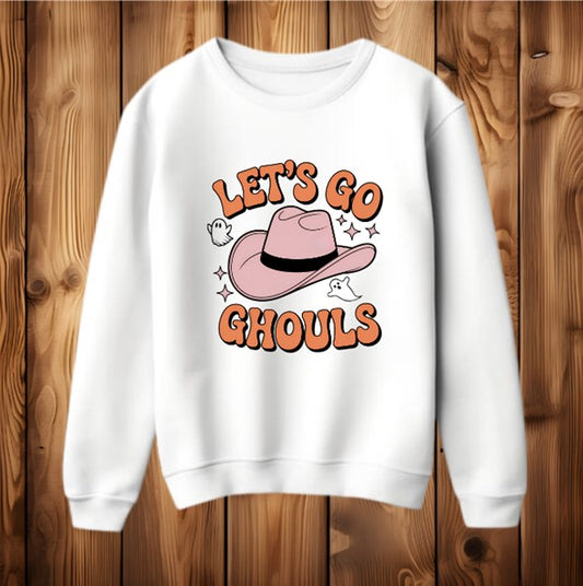 Lets go Ghouls (Girls) Halloween Shania Twain Country Womens Sweatshirt Jumper