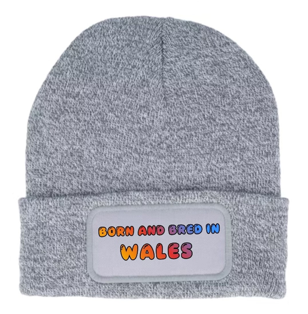 Born and Bred In Kent Beanie Knitted Winter Hat Unisex Gift