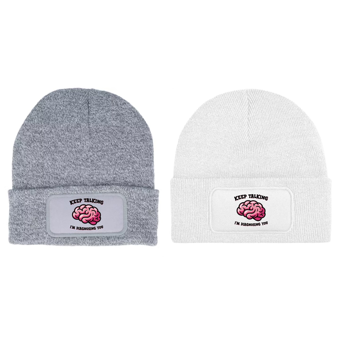 "I'm Diagnosing you" Funny Psychology Beanie Knitted Winter Hat Unisex