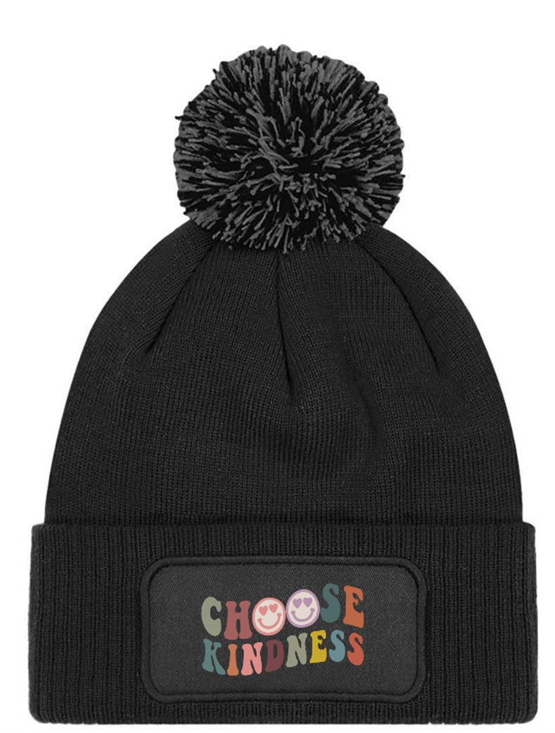 "Choose Kindness" Beanie Knitted Winter Bobble Hat Unisex