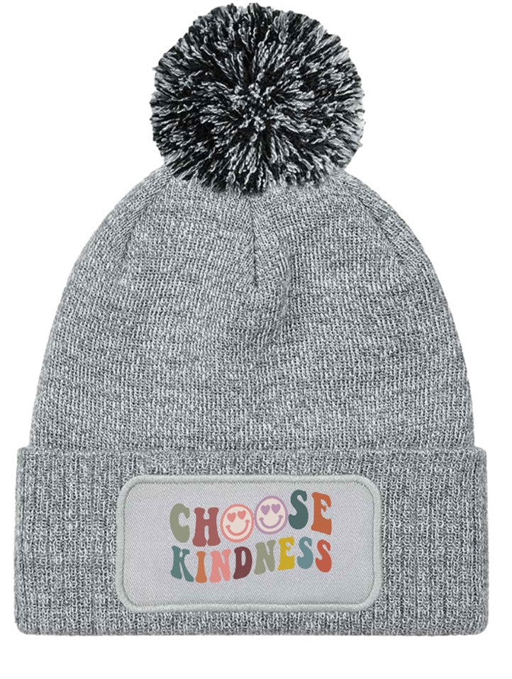 "Choose Kindness" Beanie Knitted Winter Bobble Hat Unisex