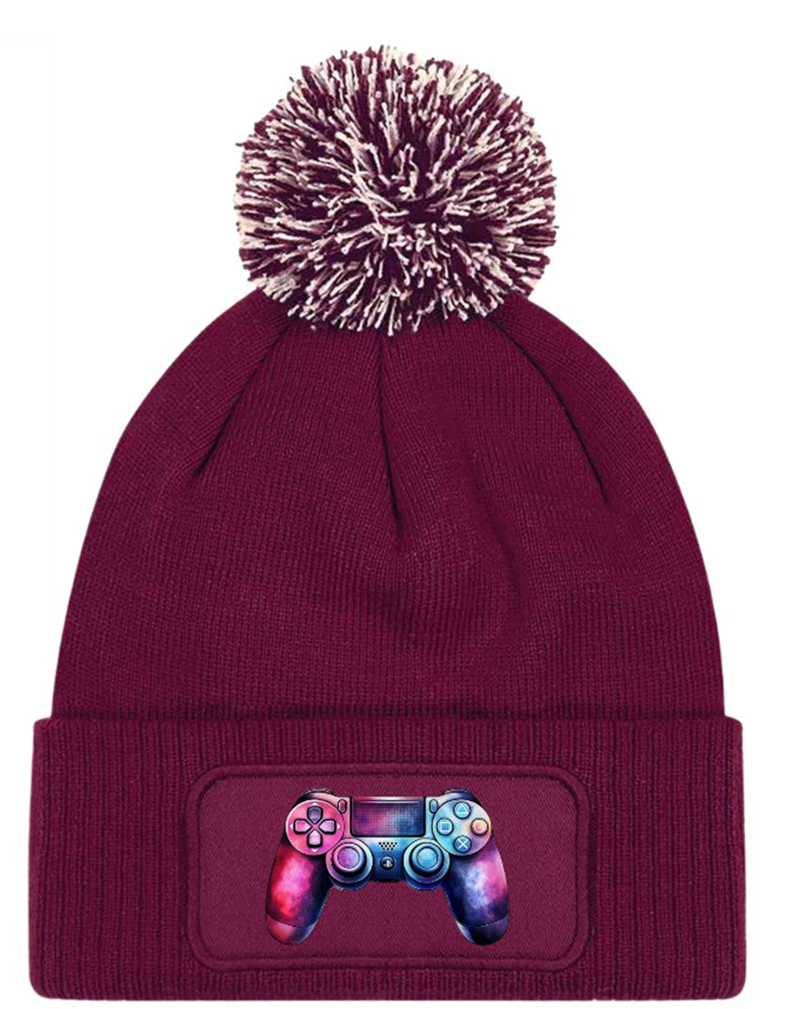 Gamer XBOX Playstation Beanie Knitted Winter Bobble Hat Unisex
