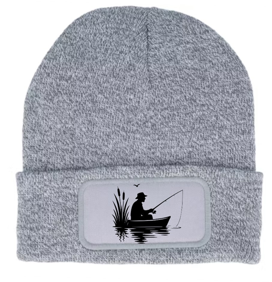 Fishing Hobby Beanie Knitted Winter Hat Unisex