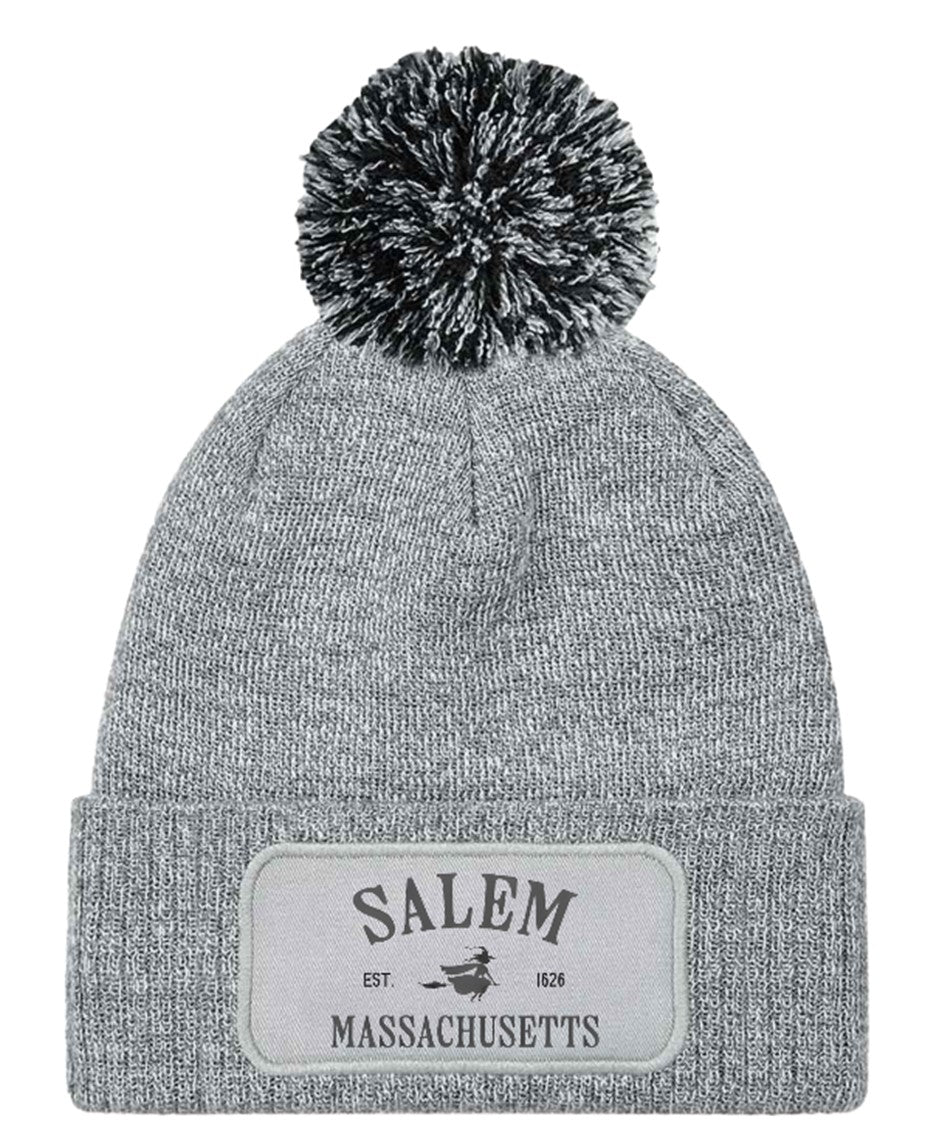 Salem Massachusetts Witches Halloween Unisex Beanie Knitted Winter Bobble Hat