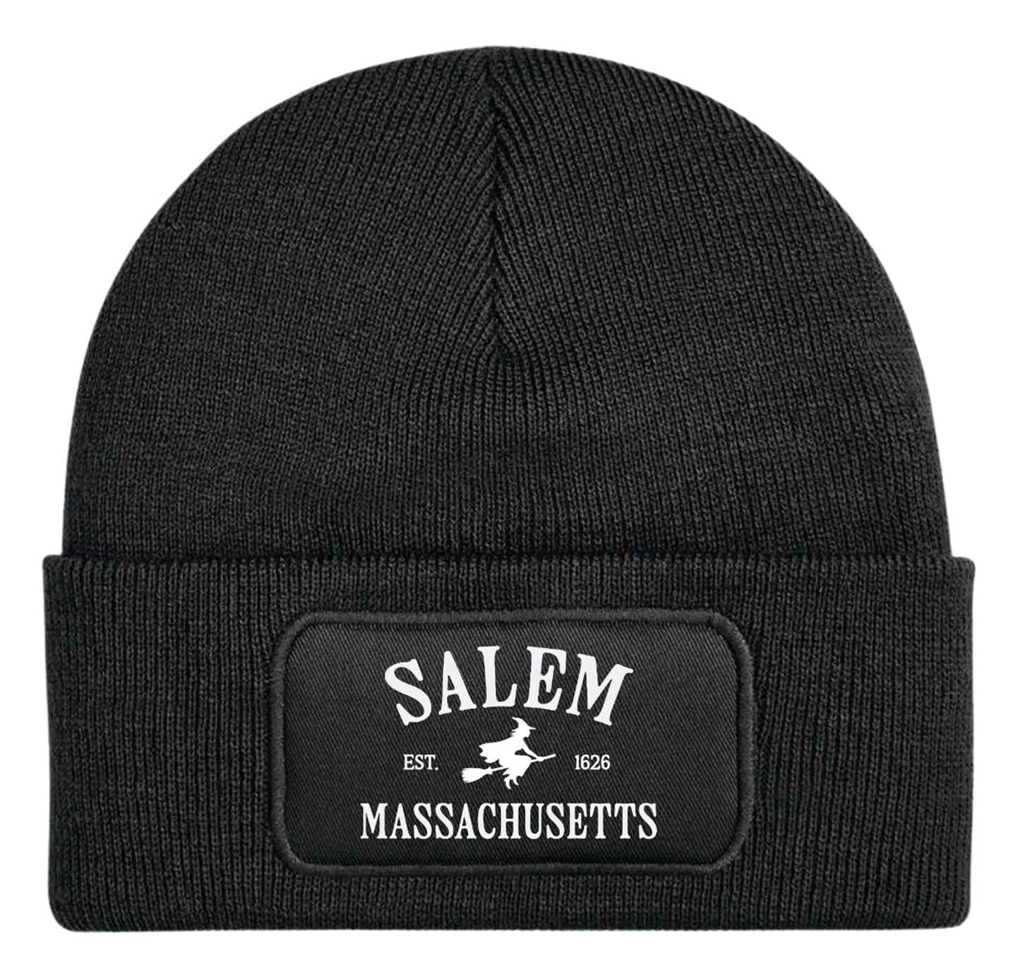 Salem Massachusetts Witch Halloween Spooky Unisex Beanie Knitted Winter Hat
