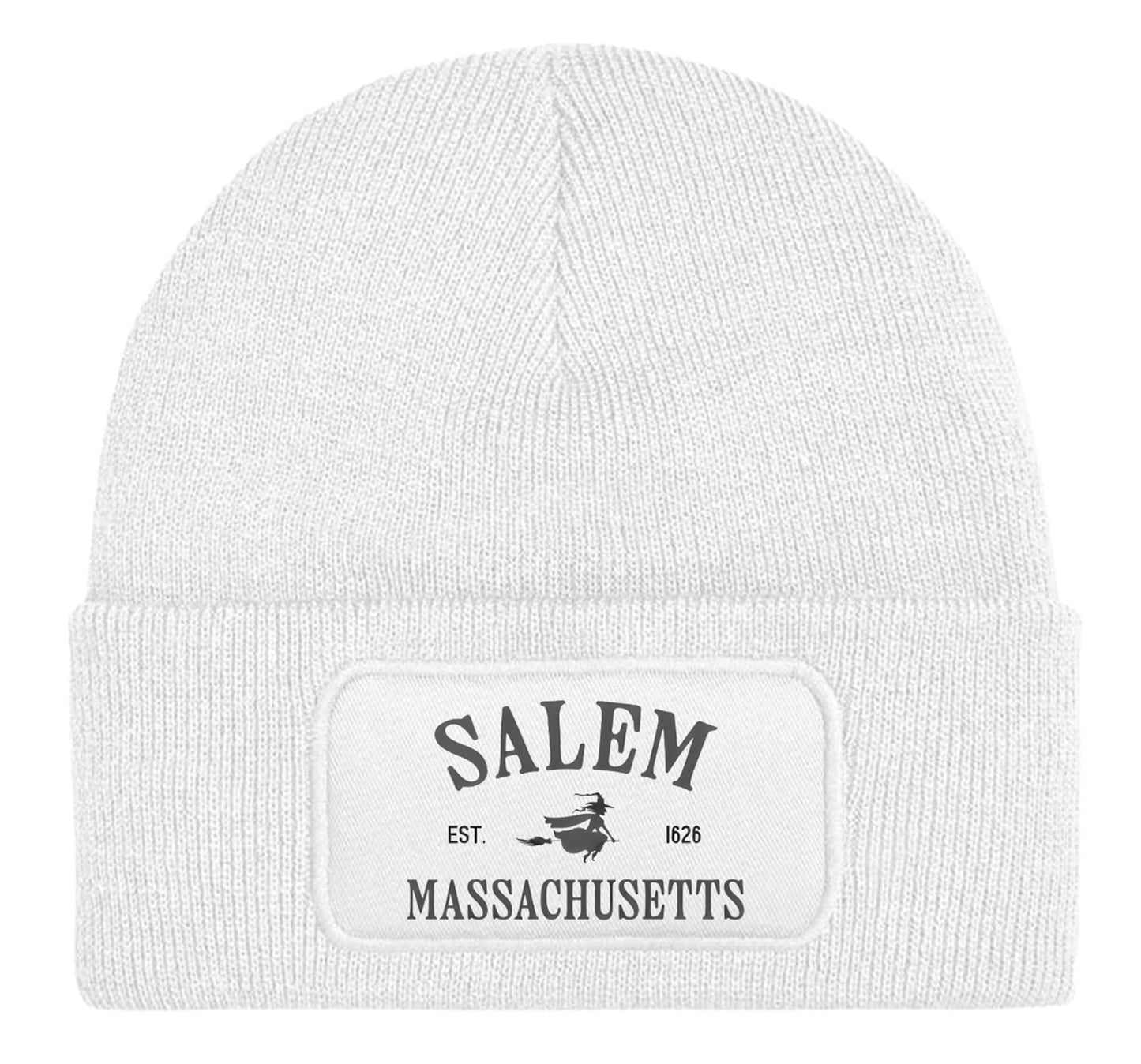 Salem Massachusetts Witch Halloween Spooky Unisex Beanie Knitted Winter Hat