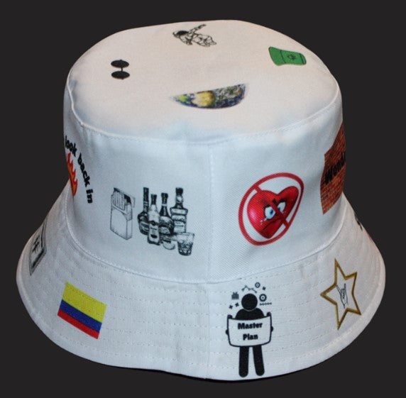 Oasis Inspired Unisex Reversible Festival Bucket Hat