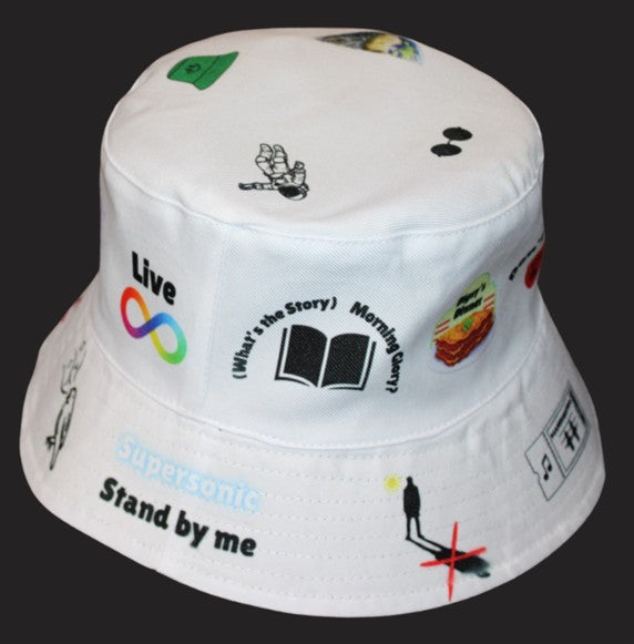 Oasis Inspired Unisex Reversible Festival Bucket Hat