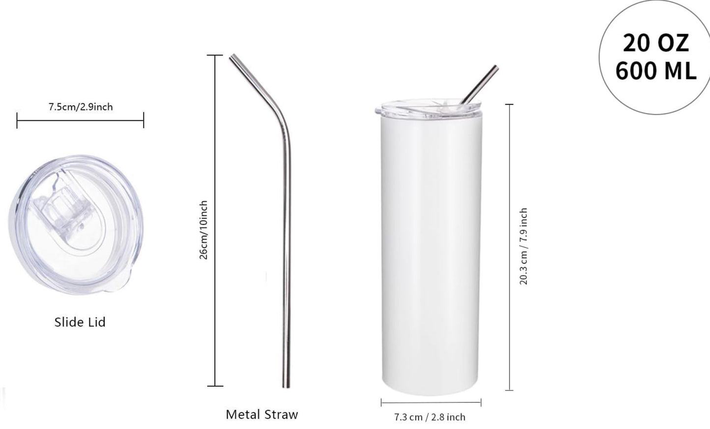 Oasis inspired 20oz Insulated Tumbler Water Bottle