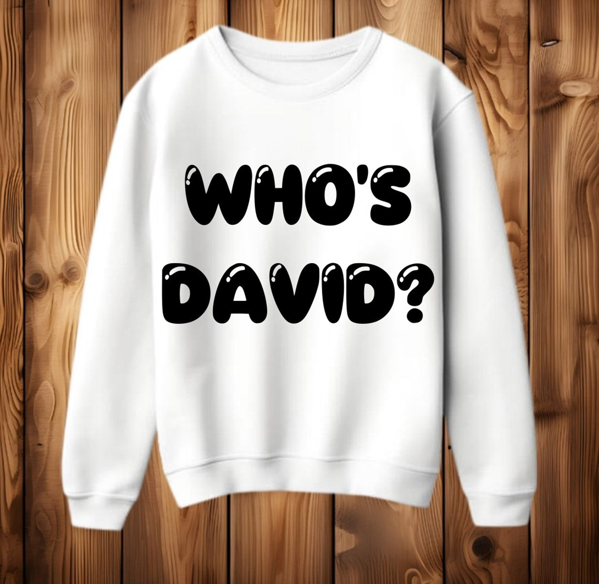 Who's David? Busted Vs Mcfly Tour Band Merch Unofficial Sweatshirt Jumper